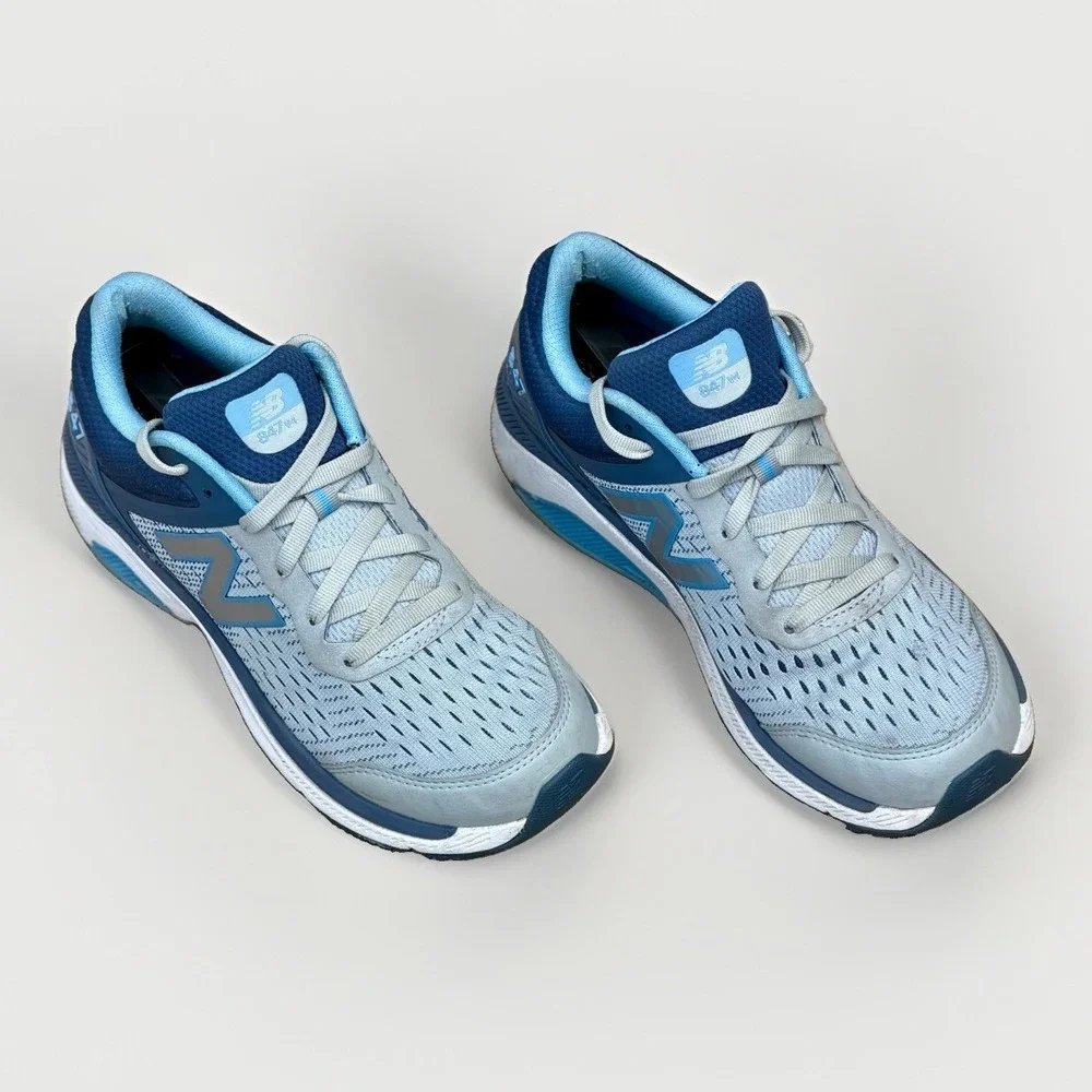 New Balance 847 v4 Shoes Womens 10.5 Blue Gray Walking Sneaker Mens 9‎ Running